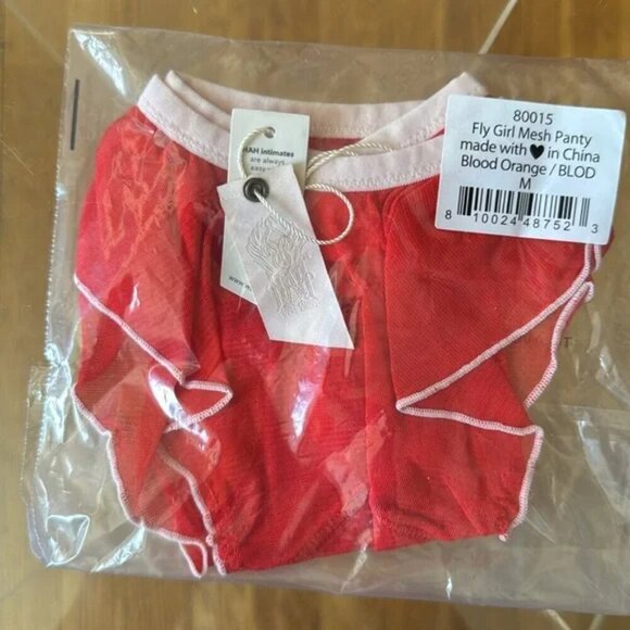 NWT$113 2-PC VALENTINE SET After Hours Red Satin Bra 30-38C & Fly Girl Panty MED - Picture 12 of 12